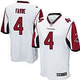 Nike Men & Women & Youth Falcons #4 Favre White Team Color Game Jersey,baseball caps,new era cap wholesale,wholesale hats